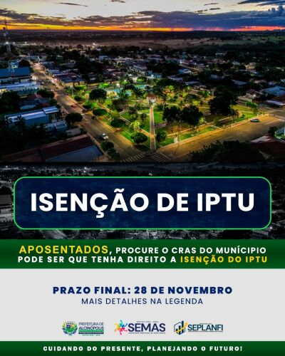 Imagem da notícia Prefeito Weliton garante apoio aos idosos e reforça prazo da isenção do IPTU até sexta-feira